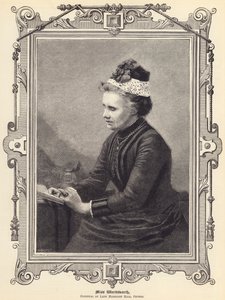 Srta. Wordsworth, directora del Lady Margaret Hall, Oxford (grabado)