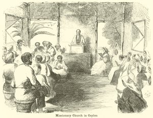 Iglesia misionera en Ceilán