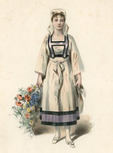 Mme Judic en el papel de Margotte en La Branche Cassee de English School