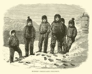 Niños de Groenlandia moderna de English School