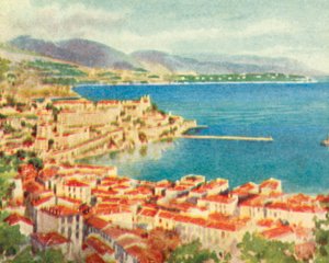 Mónaco, Montecarlo (litografía en color) de English School