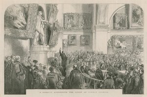 Monsieur Kossuth dirigiéndose al Tribunal del Consejo Común