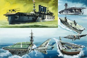Montaje de portaaviones de English School