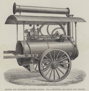Motor portátil de Montel y Vendome, montado y listo para el tránsito de English School