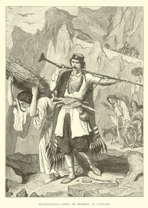 Montenegrinos yendo al mercado en Cattaro de English School