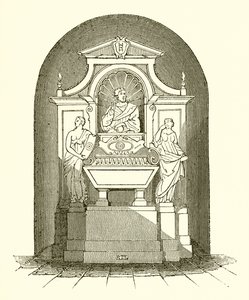 Monumento de Galileo en la Iglesia de Santa Croce en Florencia de English School