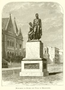 Monumento a Burke y Wills en Melbourne de English School