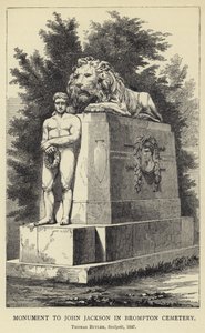 Monumento a John Jackson en el Cementerio de Brompton, Thomas Butler, Sculpsit, 1847 de English School