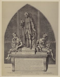 Monumento a William Beckford, dos veces alcalde de Londres, por John Francis Moore, Guildhall, Ciudad de Londres de English School