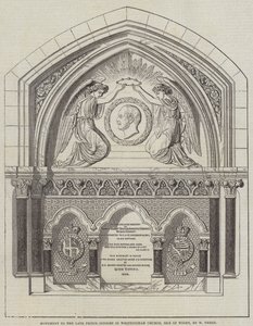Monumento al difunto Príncipe Consorte en la Iglesia de Whippingham, Isla de Wight de English School