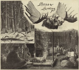 Caza de alces en Nueva Escocia de English School