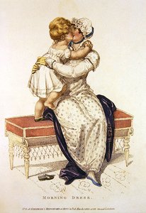 Vestido de mañana, lámina de moda de Ackermann