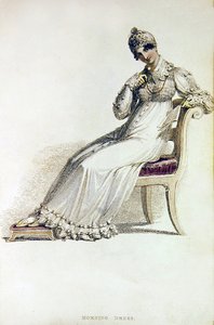 Vestido de mañana, lámina de moda de Ackermann