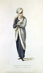 Traje de mañana, de paseo o de carruaje, lámina de moda de Ackermann