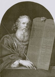 Moisés y las tablas de la ley de English School
