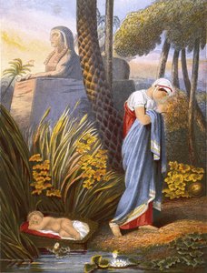 Moisés dejado entre los juncos de English School