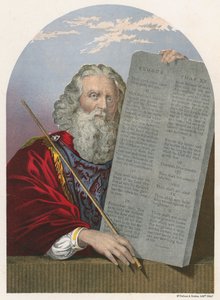Moisés con las tablas de la ley