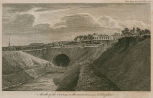 Boca del túnel en el Canal de Regent, Islington, Londres de English School