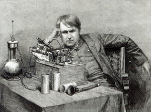 El nuevo fonógrafo del Sr. Edison de English School