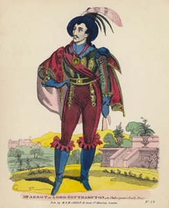 El Sr. Abbot como Lord Southampton, en los primeros días de Shakespeare de English School