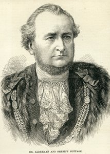 Sr. Concejal y Sheriff Nottage de The Illustrated London News, 10 de noviembre de 1877 de English School