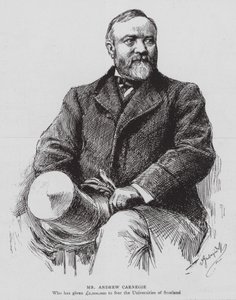 Sr. Andrew Carnegie (litografía) de English School