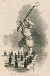 La hazaña de la botella del Sr. Auriol en los Jardines de Vauxhall, Londres