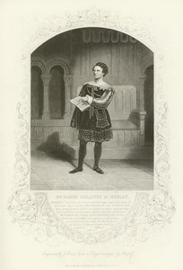 Sr. Barry Sullivan como Hamlet, Acto II, escena ii de English School