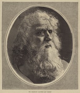 Sr. Charles Calvert como "Lear" (grabado) de English School