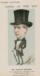 Sr. Charles Mathews, caricatura