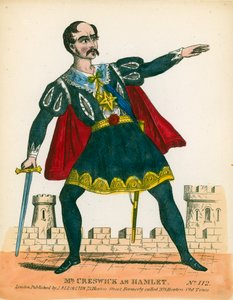 Sr. Creswick como Hamlet de English School
