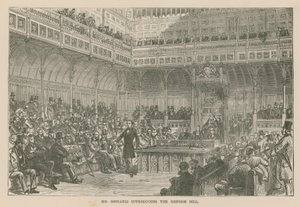El Sr. Disraeli presentando el Proyecto de Reforma