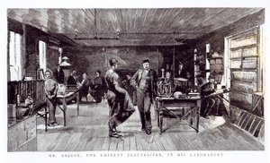 Sr. Edison (1847-1931), El Eminente Electricista, En su Laboratorio