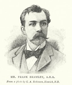 Sr. Frank Bramley, ARA (grabado) de English School