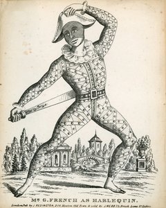 El Sr. G French como Arlequín