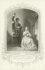 Sr. George Bennett como Otelo y Srta. Jane Bennett como Desdémona, Otelo, Acto IV, escena II