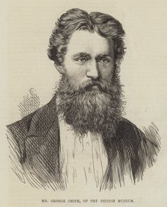 Sr. George Smith, del Museo Británico (grabado) de English School