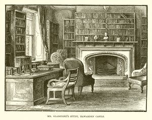Estudio del Sr. Gladstone, Castillo de Hawarden de English School