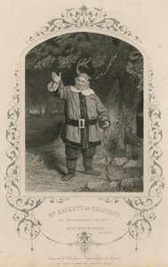 Mr Hackett como Falstaff en Las alegres comadres de Windsor de English School