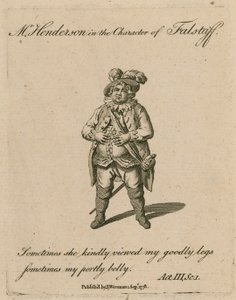 Mr Henderson en el personaje de Falstaff