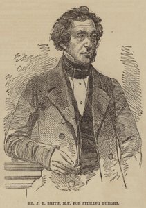 El Sr. J B Smith, MP por Stirling Burghs (grabado) de English School