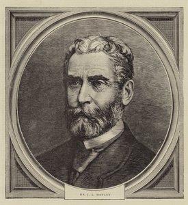 Mr J L Motley (grabado) de English School