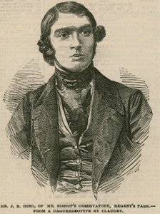 Sr. J R Hind del Observatorio de Mr. Bishop, Regents Park de English School