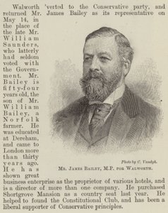 Sr. James Bailey, MP por Walworth de English School