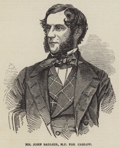 El Sr. John Sadleir, MP por Carlow de English School