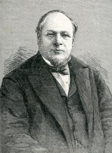 Sr. John Young, Alcalde de Sídney, ilustración de The Graphic 8 de mayo de 1886 de English School
