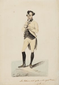 Sr. Matthews como Caleb Quotem en los Wags de Windsor, York, c.1820 de English School