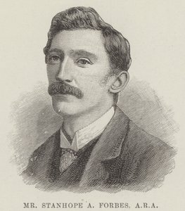 El Sr. Stanhope A Forbes, ARA (grabado) de English School