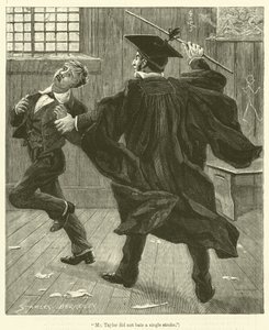 "El Sr. Taylor no bateó ni un solo golpe" (grabado) de English School