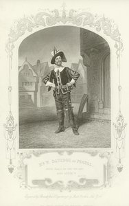 Mr W Davidge como Pistola, Rey Enrique V, Acto II, Escena I de English School